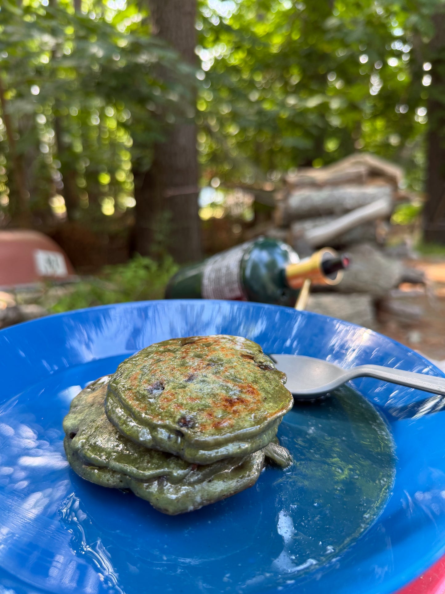 Acadian Blueberry Buckwheat Pancakes